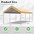 Quictent 10’x20’ Heavy Duty Carport Car Canopy Galvanized Car Boat Shelter with Reinforced Steel Cables-Green