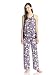 Midnight by Carole Hochman Women's Lace Emroidered Pajama Set