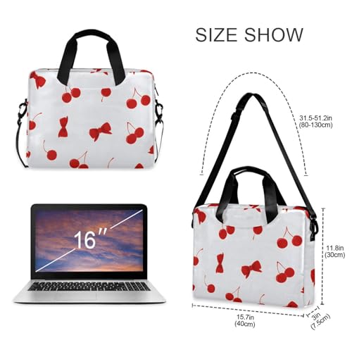 Funda de portatil ALAZA con estampado rojo cereza, 13-15.6 pulgadas miniatura 5