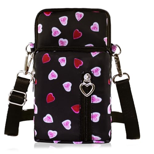 Image of JANKS Small Crossbody Bag for Women - Mini Phone Purses with Crossbody Strap and Wallet - Nylon Arm Bag