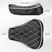 VG MOTO Motorcycle Driver Solo Seat Front Rider Seat Cushion Pad Replacement for Harley Davidson Sportster 883 1200 72 48 1983-2003 (Diamond Pattern)