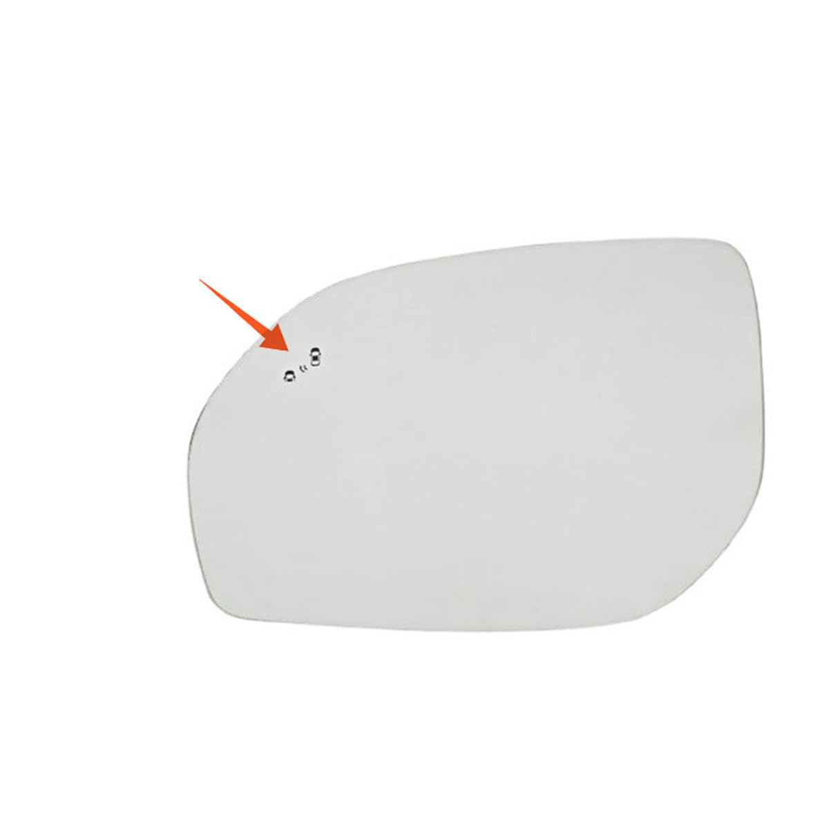 ZXBL Side Wing Mirror Glass for HYUNDAI SANTA FE 2015-2018 Heated BSD, Left Right Anti-Glare Tinted Car Door Wing Mirror Replacement Rearview Mirror Glass,Left