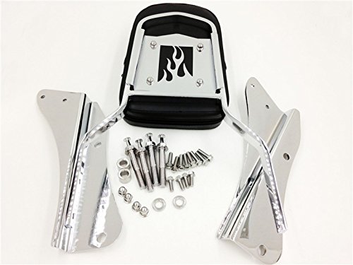 Hongk- Motorcycle Flame Backrest Sissy Bar Compatible With 2001-2006 Shadow Spirit 750 Vt750 [B01Bn0Llk8] #TOP5