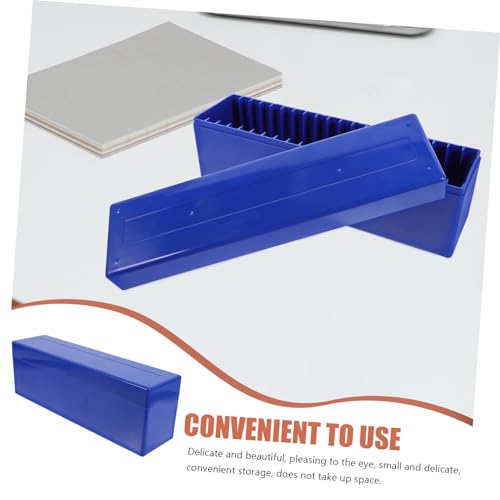 Caja organizadora reutilizable para monedas azul 20 piezas miniatura 5