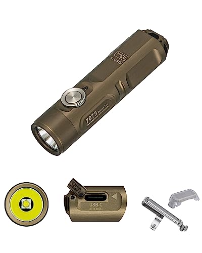 RovyVon Aurora A3 Pro G4 USB-C 7000K Keychain Flashlight, 650 High Lumen Super Bright with EDC Mini Size,Scratch Resistant Little Tiny Gadgets,5 Mode,Type-C Rechargeable, for Pocket Outdoor