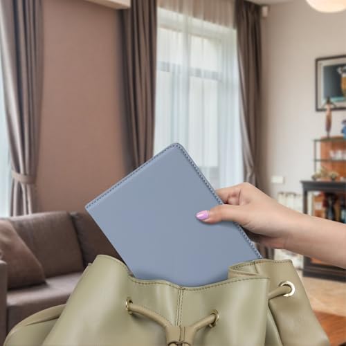 Image of CoBak Case for 6 inch E-Reader - PU Leather Smart Cover with Auto Sleep /Wake & Hand Strap, not Compatible with Kobo Clara,Purple Skin