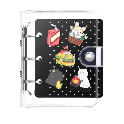Folleto de alfileres - 12 x 11 x 2,5 cm | Folleto de almacenamiento, dijes de exhibición, soporte de multifuncional de fieltro plegable portátil, para cadena de, pulseras para el hogar
