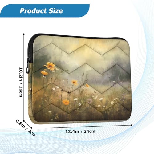 Funda vintage para laptop 13-14 pulgadas impermeable y resistente miniatura 3