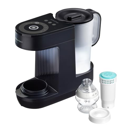 Tommee Tippee Perfect Prep Machine Baby Bottle Formula Feed Maker with Antibacterial Water Filter App Support Day & Night Feed-Friendly Features Slate