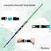 Boley Light Saber for Kids – Blue & Green Extendable LED Toy Swords for Kids – Interactive Sound Light-Up Playset – Fun Dueling Swords for Sci-Fi Cosplay and Pretend Play – Ages 3+, 2 Pack