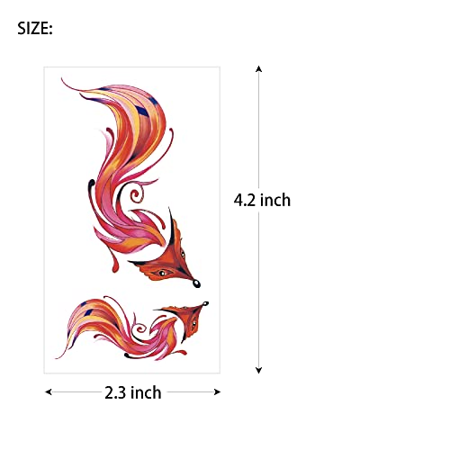 Temporary Tattoos For Women - Rose Feather Animals Written Words Flowers And Butterfly Stickers Waterproofing 30 Sheets (Style 1) #TOP6