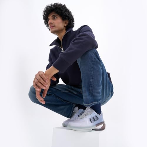 Image of FAUSTO Men's Breathable Sport Shoes|KPU Upper and Anti-Skid Bounce Back Phylon Sole|Athleisure Running Shoes|Lace Up Walking Shoes|Gym Shoes