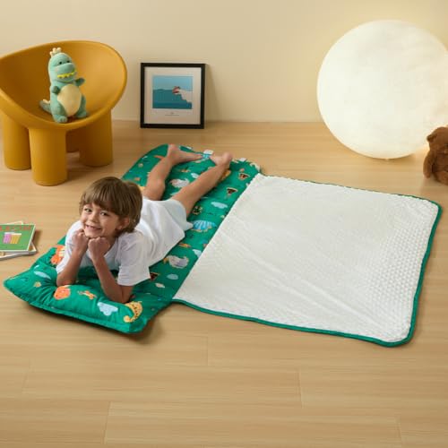 image for beeweed Toddler Nap Mat, Rollup Design Kid Sleeping Mat with Removable