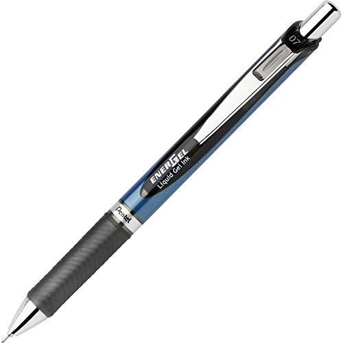 Bolígrafos Gel Pentel Punta Aguja 0.7 mm Negro x12 miniatura 2