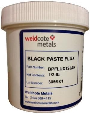 Weldcote Black Paste Flux 1/2 Pound Jar