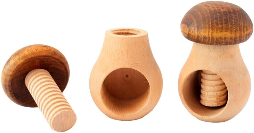 Wood Nut Cracker Tool Multifunctional Wooden Nutcrackers for Nutshell Removal