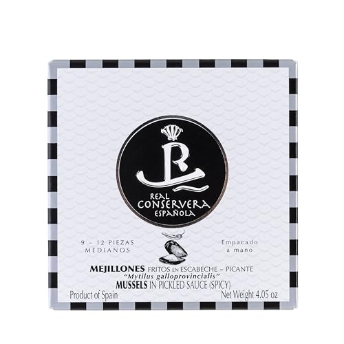 Conservas Real Conservera Española Mejillones en Escabeche 09/12 Picantes RO120