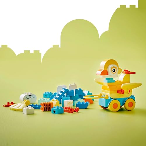 Image of LEGO DUPLO Town 3in1 Animals on Wheels Building Toy for Imaginative Play 10448 Building Blocks Toys for 2+ Gift for Boys and Girls