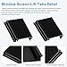 10 Pack Window Screen Pull Tabs, Window Screen Lift Tabs Replacement Flat Spline Channel Pull Tab Clip Black