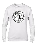 Tribal T-Shirts Ska Circle Damen Sweatshirt Pullover, weiß, 42