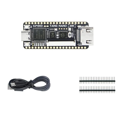 Sipeed Tang Nano 20K FPGA Development Board Open Source RISCV Linux Retro Game Player with 64Mbits SDRAM 20K LUT4 Single Board Computer Support microSD RGB LCD LED JTAG HDMI Port (Not Welded)