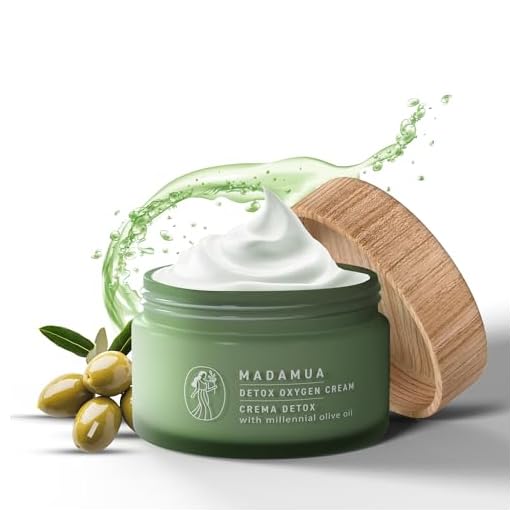 MADAMUA Detox Antioxidant Moisturizer Face Cream - Natural & Organic Face Moisturizer for Women | Lightweight Hydrating Daily Facial Lotion for Dry Skin | Anti Aging Night & Day Cream for Skincare