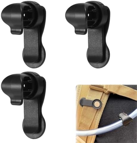 3 clips magnéticos para tubo de hidratación, clip para tubo de hidratación, clip para tubo de hidratación, bolsa de agua magnética para mochila, bicicleta, correa de hombro desmontable
