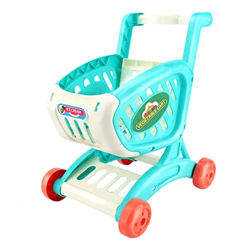 Toyandona 1Pc Children's Shopping Cart Grocery Toys Toys Tiny Shopping Cart Mini Shopping Trolley Kids Grocery Store Playset Supermarket Trolley Toy Shopping Cart Toy Plastic Desk #TOP11