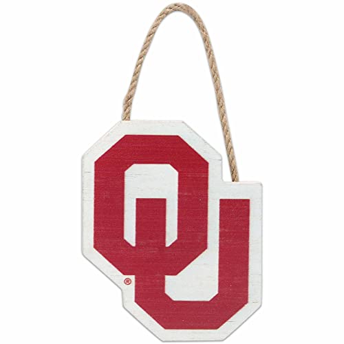 University of Oklahoma Shaped Hanging Wood Wall Decor - Small OU Decoration - Great Gift Idea