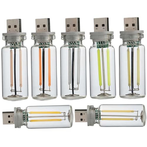 Luces LED de automóvil interior USB con lámpara de atmósfera 7 colores