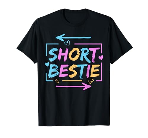 Best Friend Matching Tall Short Bestie Besties Matching BFF T-Shirt