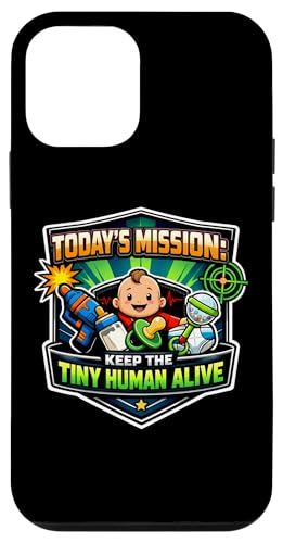 �~�b�V���� Keep Tiny Human Alive �ʔ����V�e�}�}�p�p�x�C�r�[ �X�}�z�P�[�X iPhone 12 mini �p