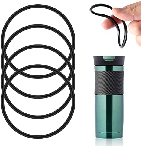 AIEVE 4 Pack Replacement Gasket Compatible with Contigo Snapseal Byron Travel Mug 16oz & 20oz, Silicone Lid Seal Replacement for Contigo Snapseal, Replacement Part for Contigo Coffee Travel Tumbler