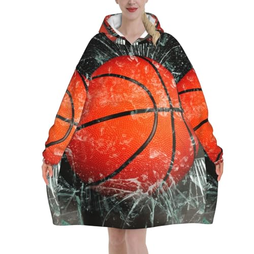 Sweat couverture flanelle avec manches et poches pour l'hiver