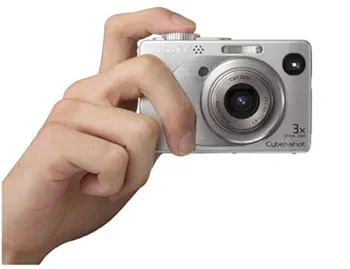 SONY - 【良品】SONY ソニー CYBER SHOT DSC-W1 Black Sony Cyber-shot DSC-W1 5.1MP Digital Camera - Black for sale