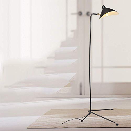 Lámpara de pie de sala de estar con base E27 y diseño de trípode metálico 3
