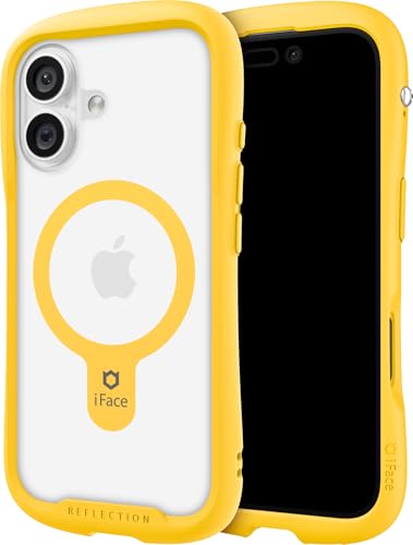 Coque iPhone 16 transparente antichoc jaune miel compatible MagSafe iFace