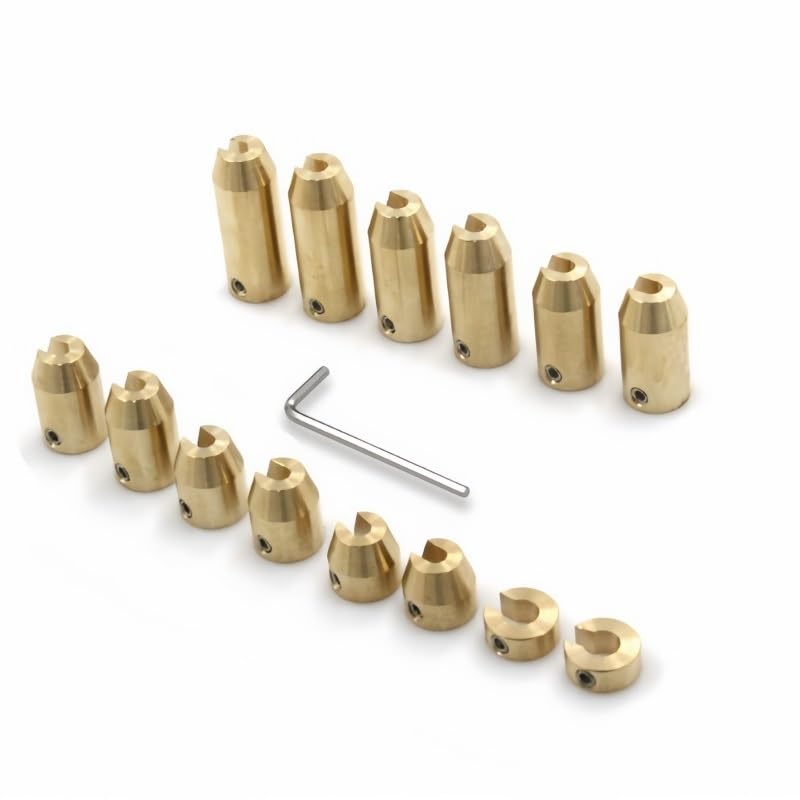 Motorrad wiederverwendbare Messing-Radspeichen-Ausgleichsgewichte, Nachfüllsets, 14 Stück(14PCS)