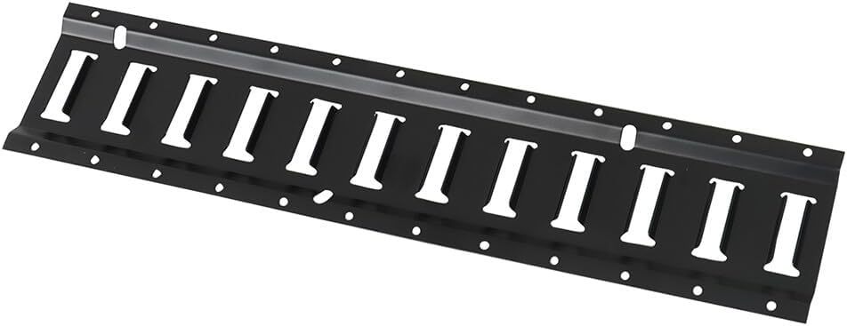 2 Pack 2' E Track Tie Down Rail Kit Bar Rails Powder Coat Black - Secure Cargo