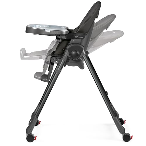 Image of PEG Prima Pappa Zero 3 - High Chair - True Black (Black) | For Children Newborn to 3 Years of Age - Made in Italy