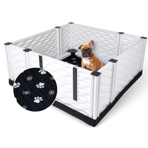 Image of EZwhelp EZclassic Dog Whelping Box - Washable Pee Pad, Small 38 inchx38 inchx18 inch