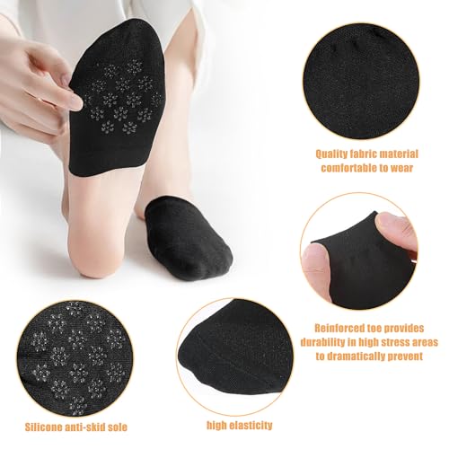 8 Pairs Women's Toe Socks for Mules, Half Socks for Women3