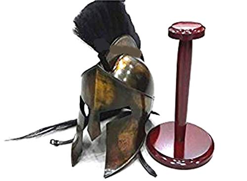 300 Armor King Leonidas Spartan Helmet Replica with Stand Free Halloween Costume