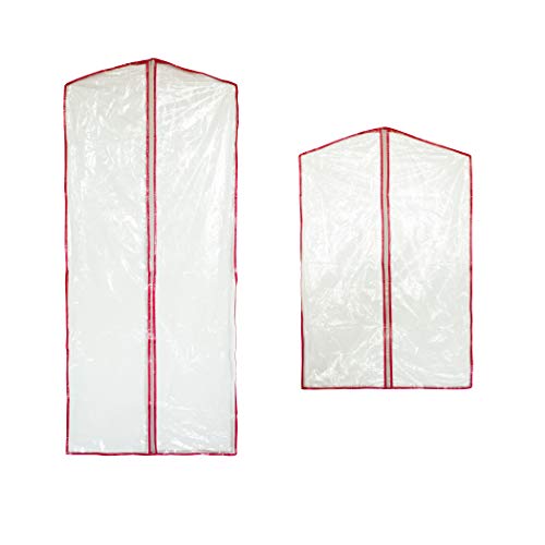 Jobar Zipper Garment Bags, One Size, Multicoloured