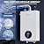 Propane Tankless Water Heater, 4.74GPM 18L Indoor,Constant propane water heater,Instant Hot Propane Gas water heater with Fahrenheit Digital Display,Multi-Protection