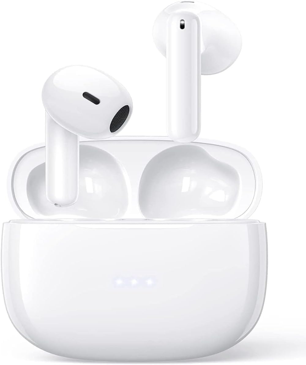 AVOLVO Wireless Earbuds, Bluetooth 5.3 Headphones NEW Wireless Headphones with 4 ENC Mic, 36H Blueto… AVOLVO Wireless Earbuds, Bluetooth 5.3 Headphones NEW Wireless Headphones with 4 ENC Mic, 36H Blueto…