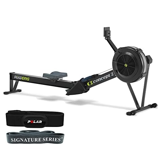 Concept2 Model D Indoor Rowing Machine with PM5 Performance Monitor and Polar H10 ANT+ Heart Rate Monitor, M-XXL: 26-36" HRM