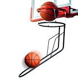STELTUX Basketball Rebounder, Heavy Duty & Quick Release Basketball Return Attachment, 180 Degree Rotatable...