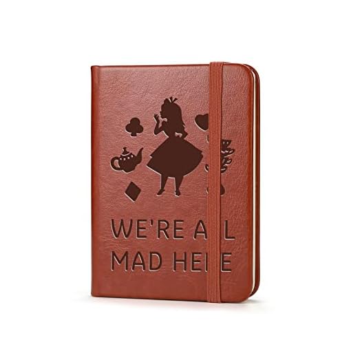 Alice in Wonderland leather notebook