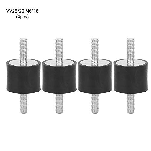 4 Stück M6 Gummilager Männlich Anti Vibration Silentblock Auto Boot Spulen (VV25*20 M6*18)